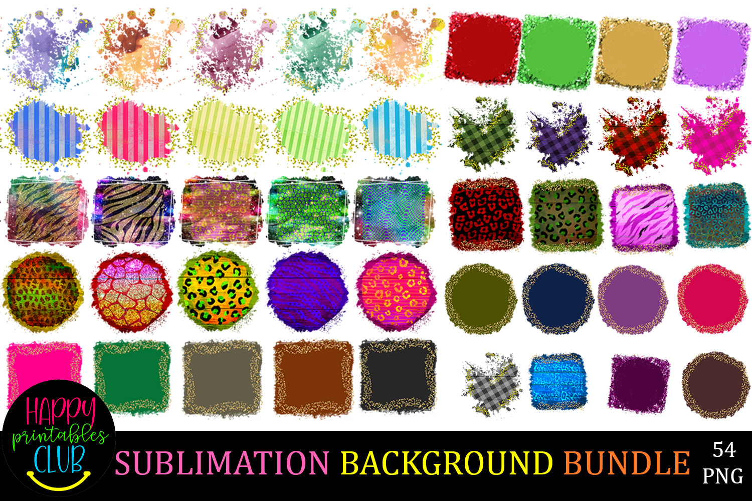 Mega Sublimation Background Bundle PNG