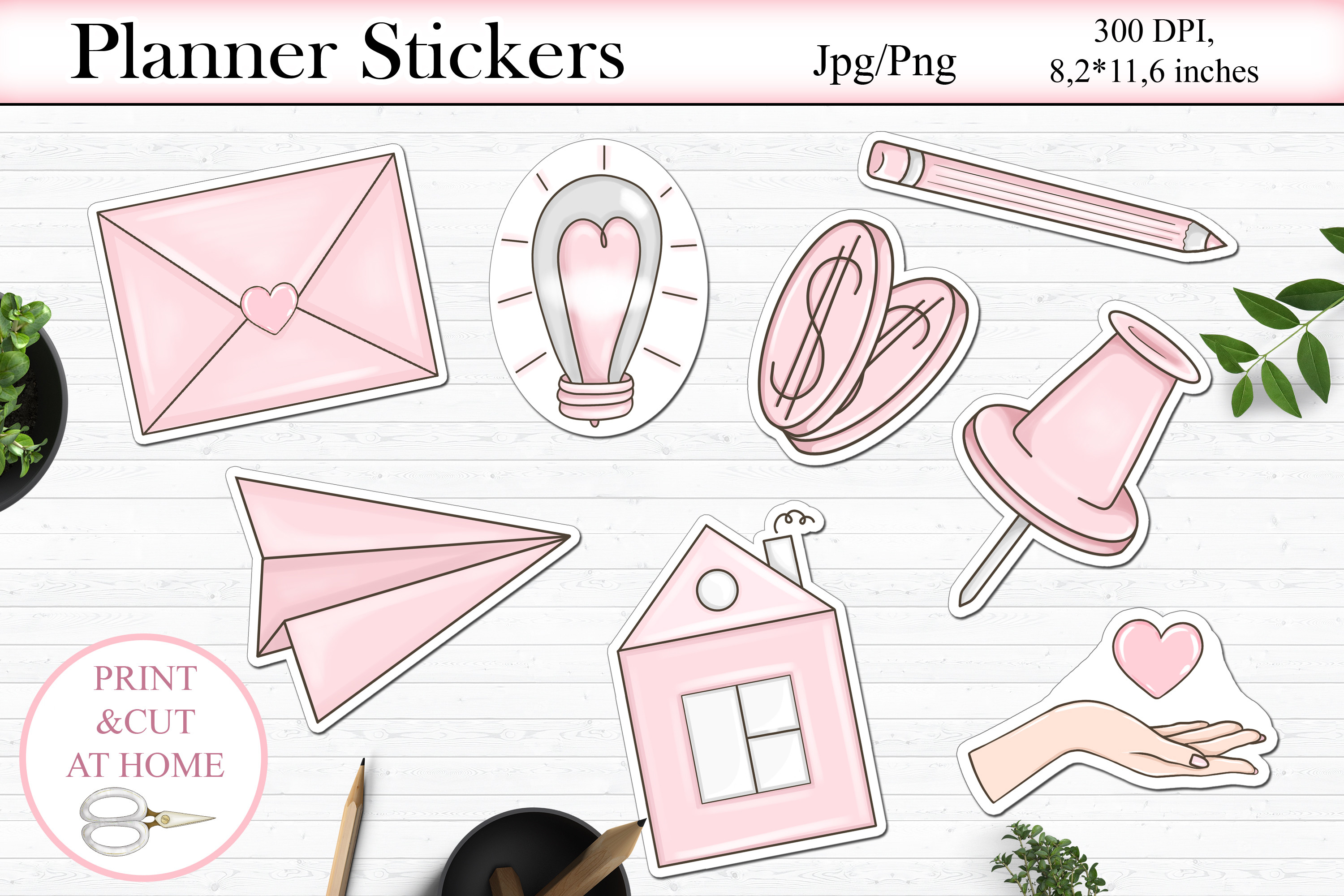 Planner Printable Stickers Design Png