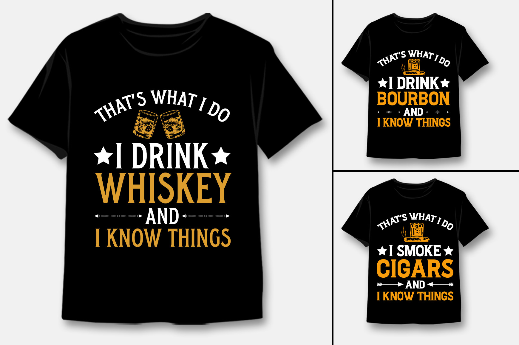 Vintage Typography T-Shirt Design Bundle